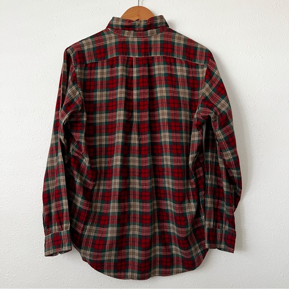 Viyella | Men's Red Plaid Wool Blend Shirt Size Large - Picture 2 of 7